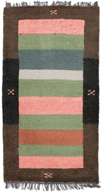 Nepal Teppich 70x140cm - Wollteppich - mehrfarbig – product image