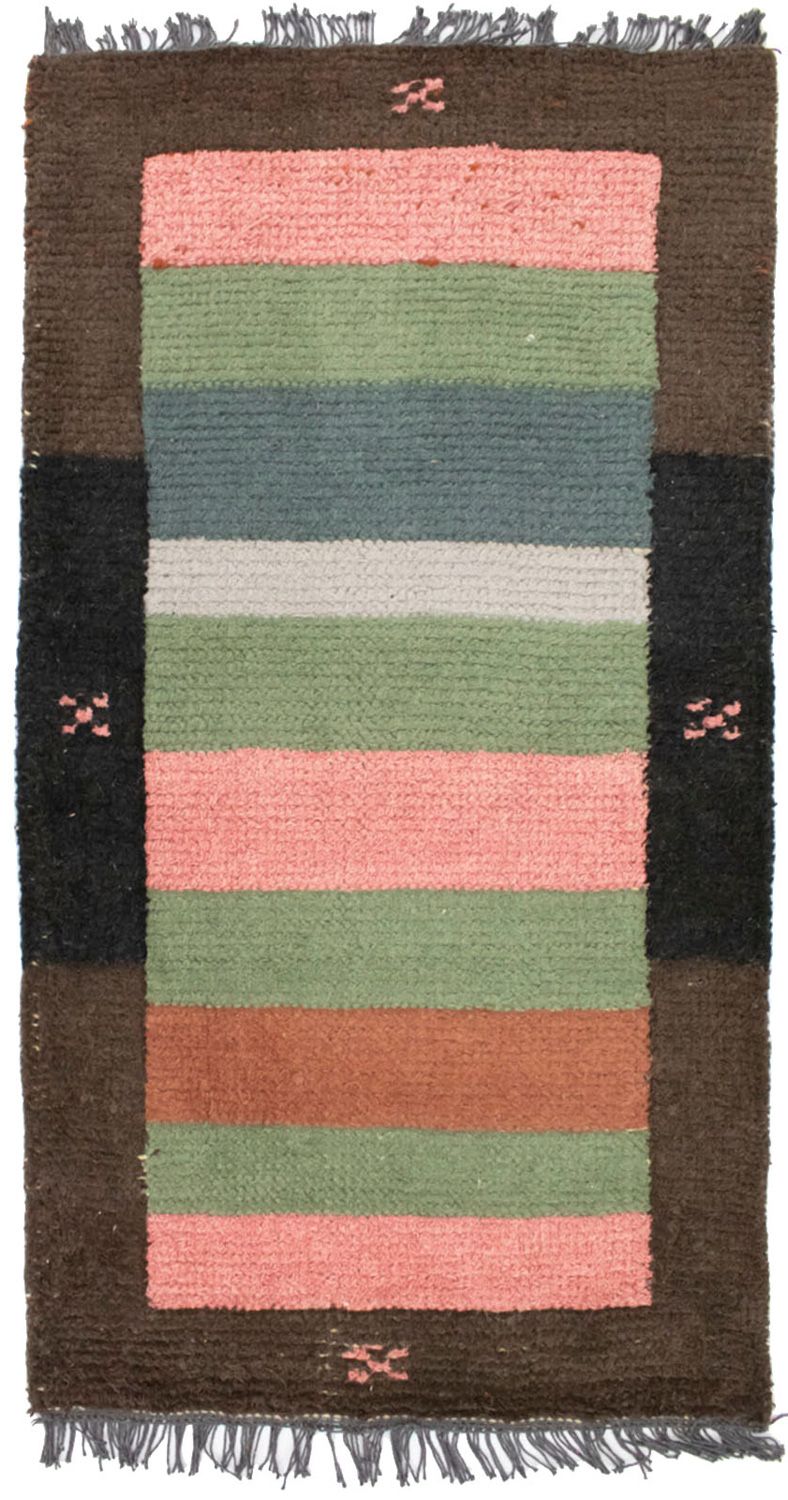 Nepal Teppich 70x140cm - Wollteppich - mehrfarbig