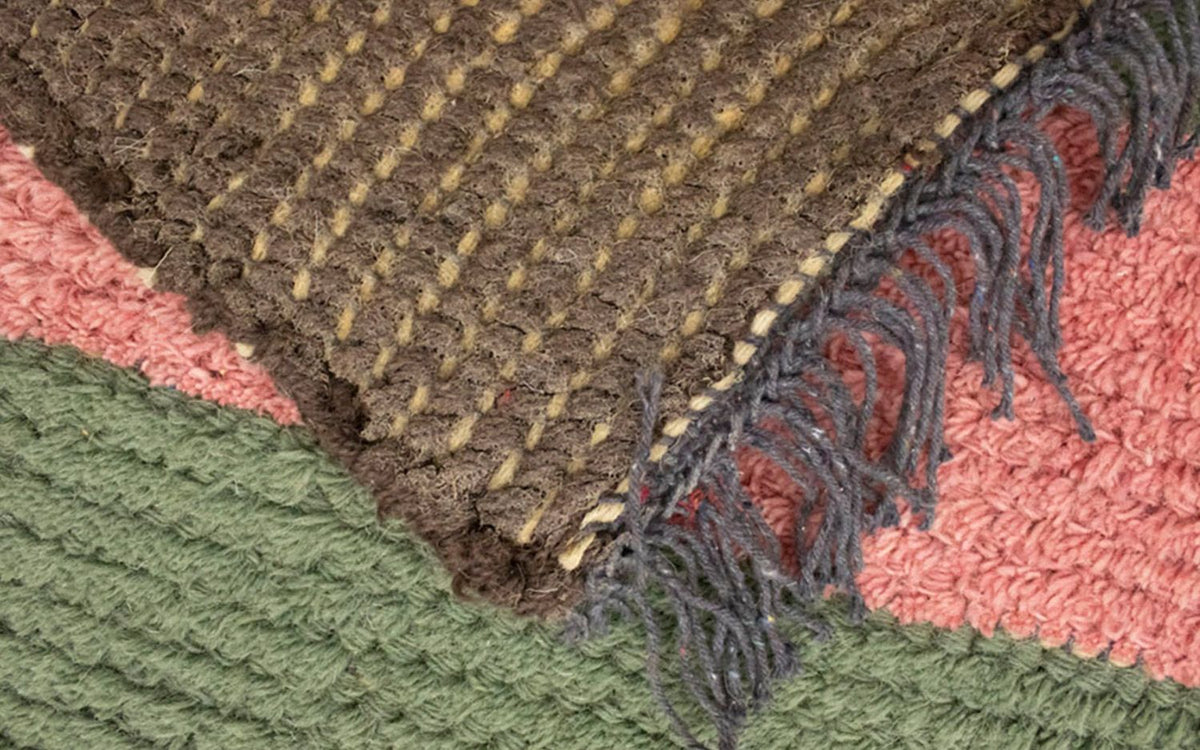 Nepal Teppich 70x140cm - Wollteppich - mehrfarbig