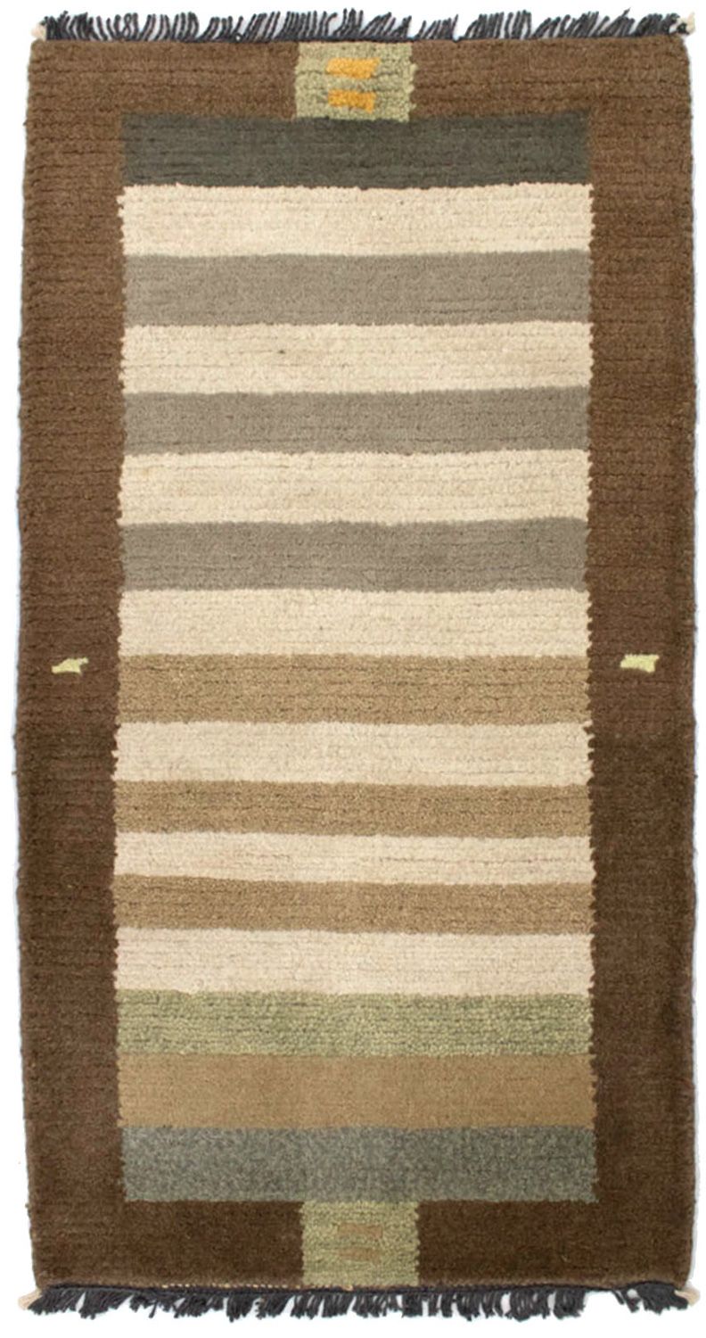 Nepal Teppich 70x140cm - Wollteppich - mehrfarbig