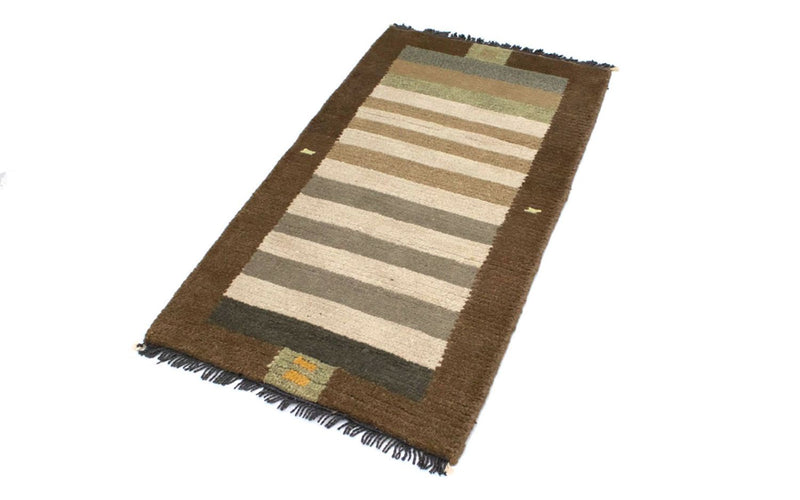 Nepal Teppich 70x140cm - Wollteppich - mehrfarbig