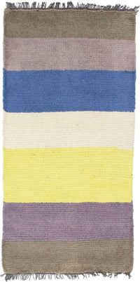 Nepal Teppich 70x140cm - Wollteppich - mehrfarbig – product image