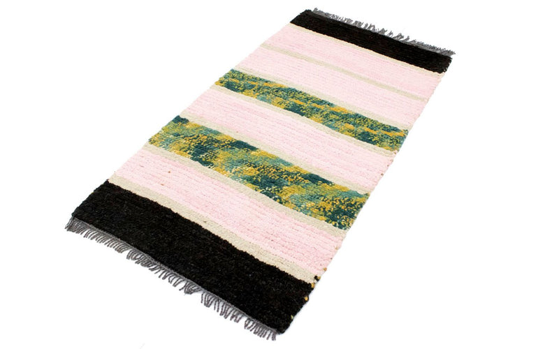 Nepal Teppich 70x140cm - Wollteppich - mehrfarbig