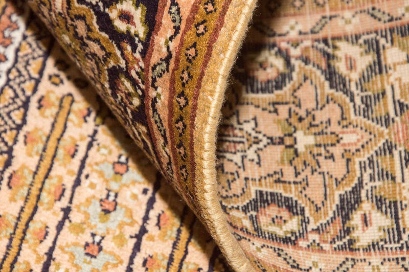 Kaschmir Seide Teppich 93x158cm - Orientteppich - braun