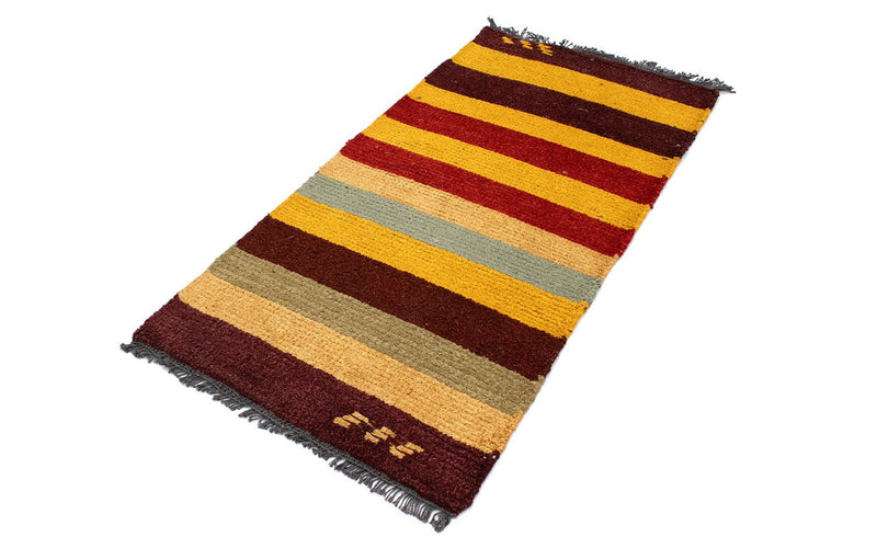 Nepal Teppich 70x140cm - Wollteppich - mehrfarbig