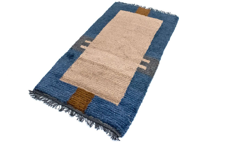 Nepal Teppich 70 x 140 cm - mehrfarbig