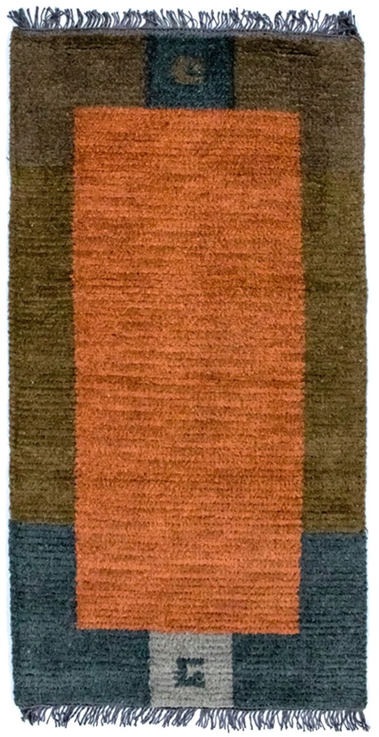 Nepal Teppich 70 x 140 cm - mehrfarbig