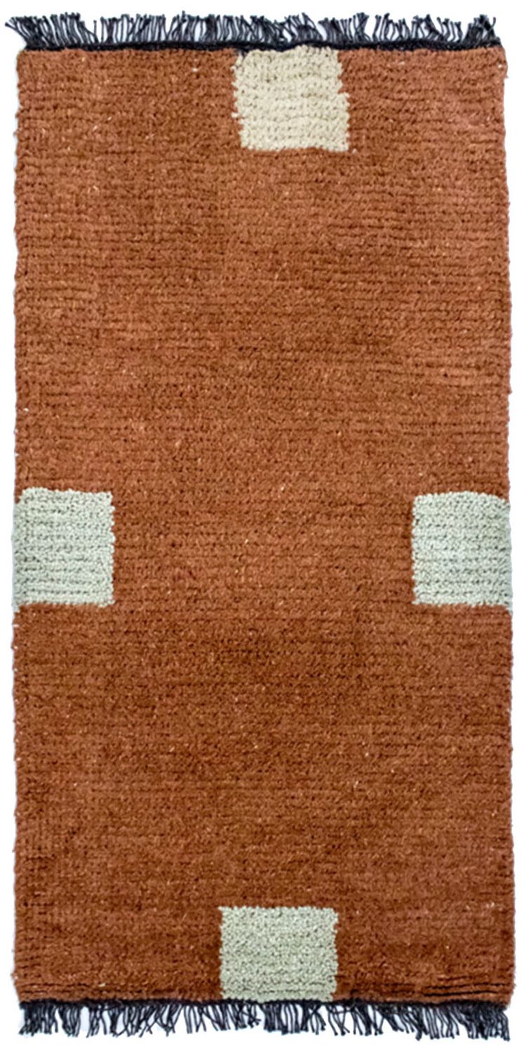 Nepal Teppich 70x140cm - Wollteppich - mehrfarbig