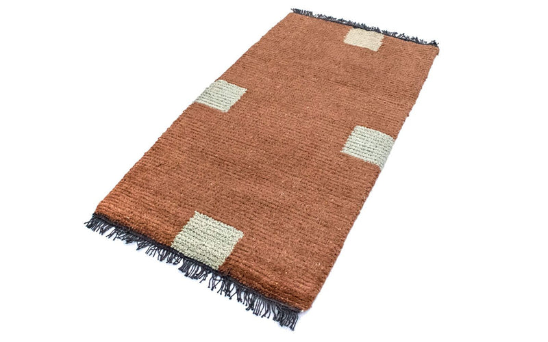 Nepal Teppich 70x140cm - Wollteppich - mehrfarbig