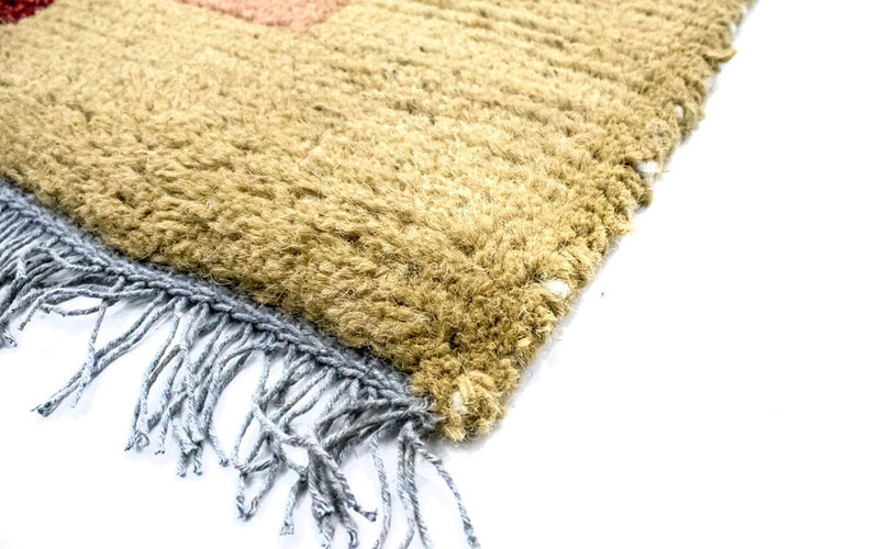 Nepal Teppich 70 x 140 cm - mehrfarbig