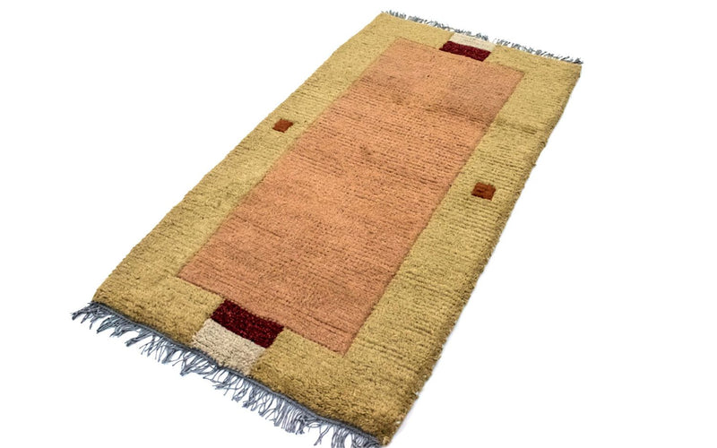Nepal Teppich 70 x 140 cm - mehrfarbig