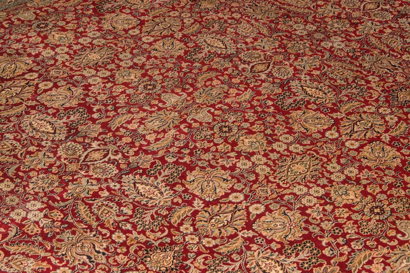 Kaschmir Seide Teppich 211x311cm - Orientteppich - rot