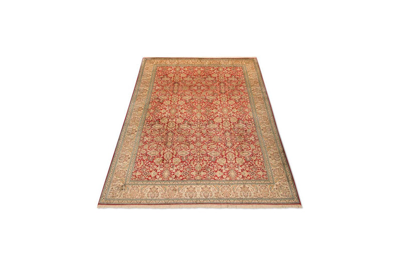 Kaschmir Seide Teppich 211x311cm - Orientteppich - rot