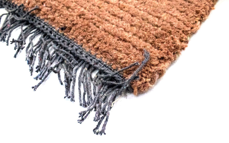 Nepal Teppich 70x140cm - Wollteppich - braun