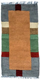 Nepal Teppich 70 x 140 cm - mehrfarbig