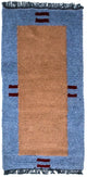 Nepal Teppich 70 x 140 cm - mehrfarbig