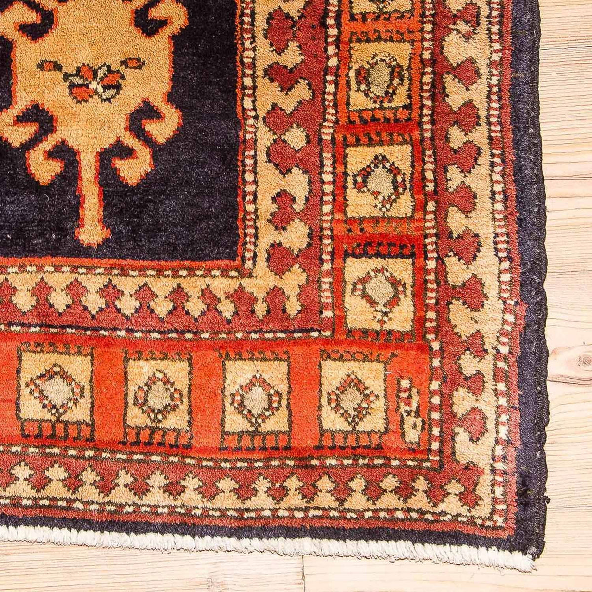 Ardebil Teppich 117x318cm - Perserteppich - dunkelblau