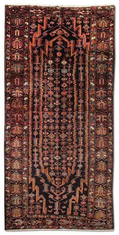 Hamadan Teppich 149x324cm - Perserteppich - blau