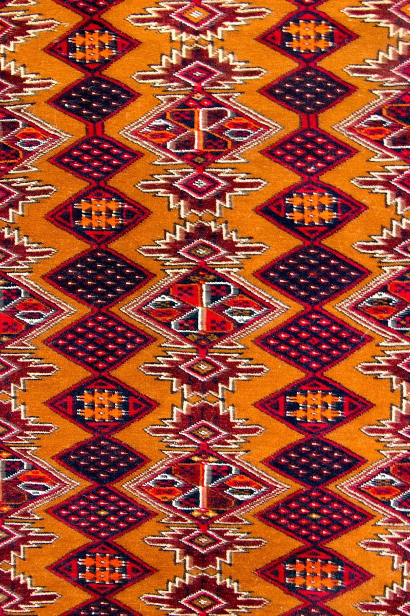 Belutsch Teppich 100x174cm - Orientteppich - senfgelb