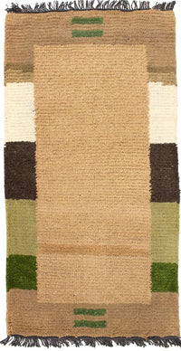 Nepal Teppich 70x140cm - Wollteppich - braun – product image