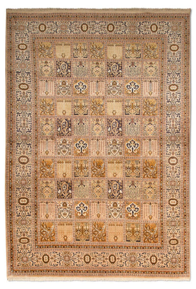 Kaschmir Seide Teppich 157x240cm - Orientteppich - beige