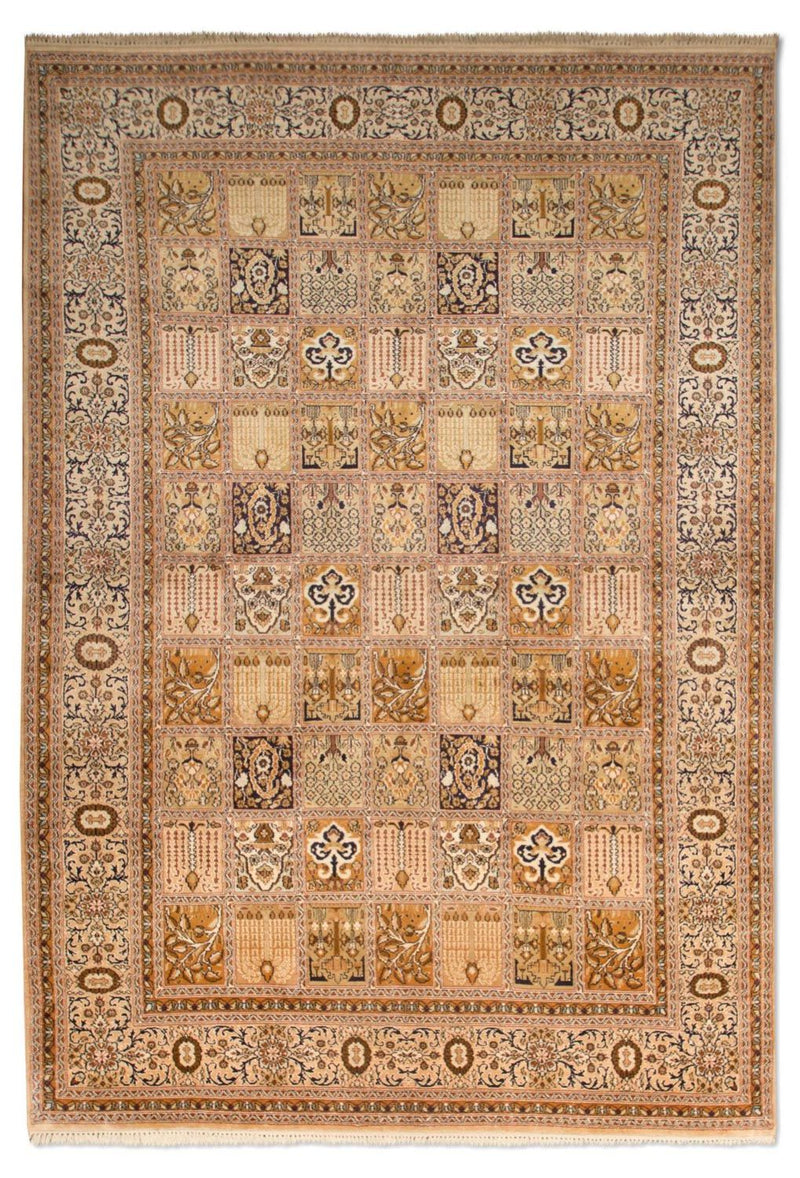 Kaschmir Seide Teppich 157x240cm - Orientteppich - beige
