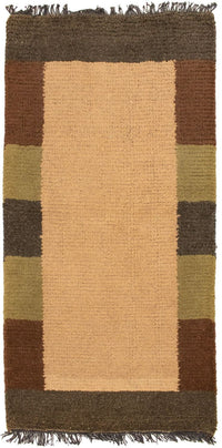 Nepal Teppich 70x140cm - Wollteppich - beige – product image