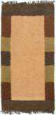 Nepal Teppich 70x140cm - Wollteppich - beige