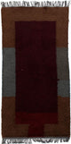 Nepal Teppich 70 x 140 cm - weinrot