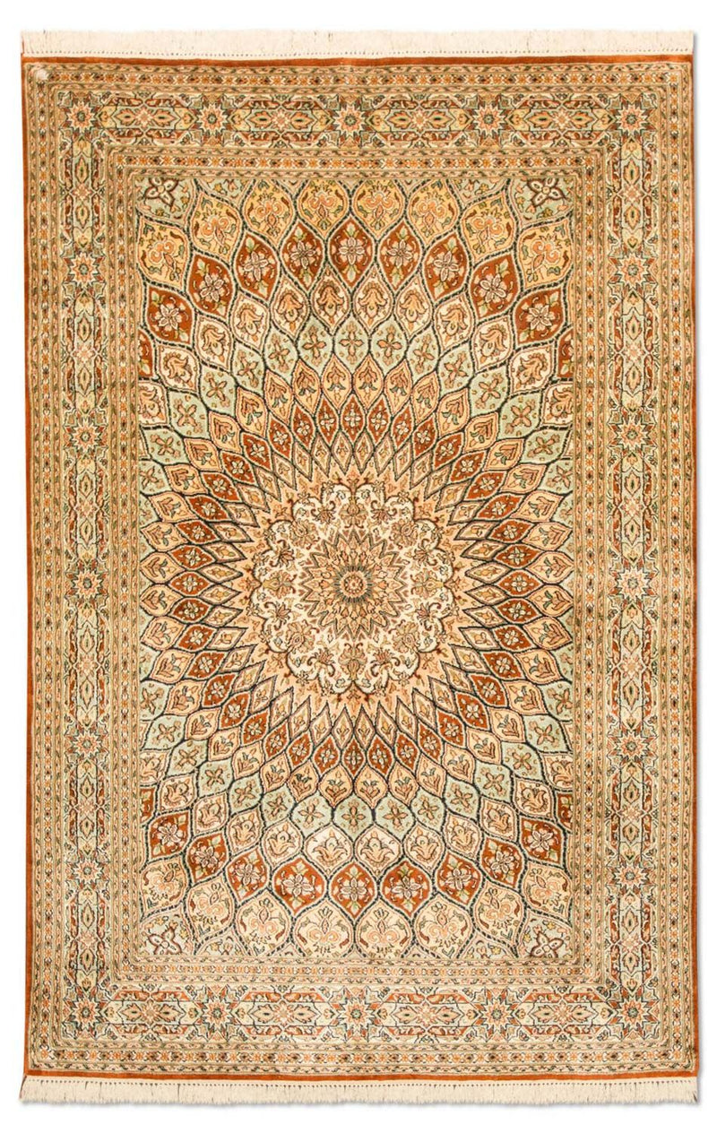 Kaschmir Seide Teppich 120x194cm - Orientteppich - mehrfarbig