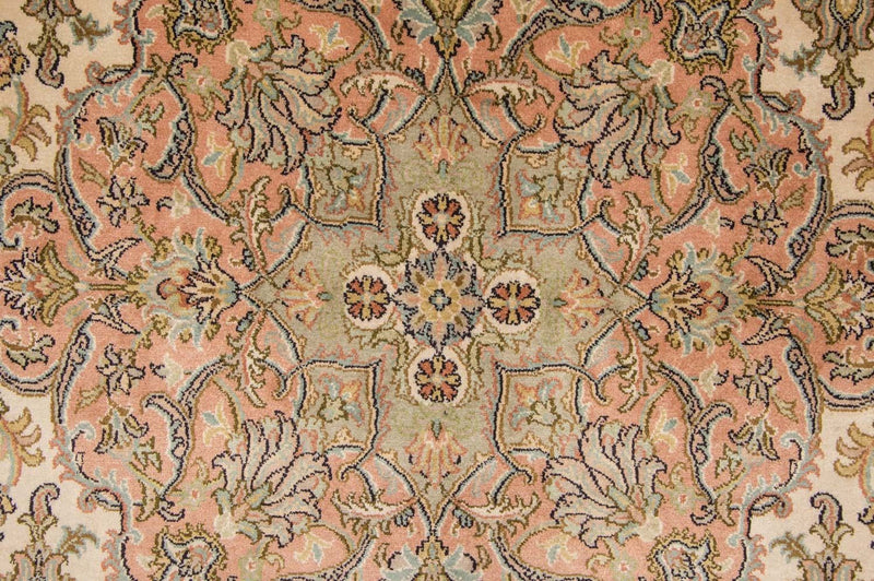 Kaschmir Seide Teppich 243x335cm - Orientteppich - beige