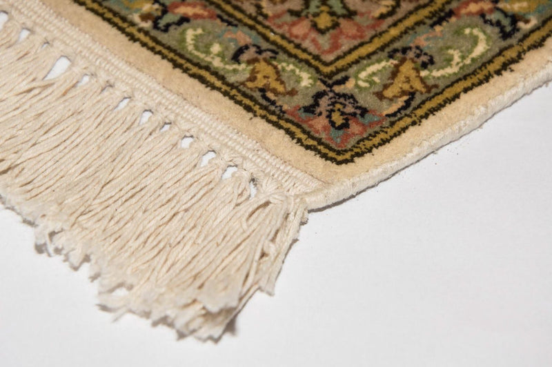Kaschmir Seide Teppich 243x335cm - Orientteppich - beige