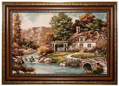 Bild-Teppich 60x85cm - Orientteppich - mehrfarbig