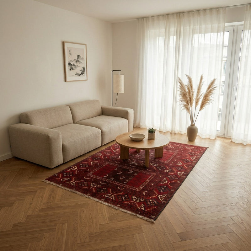 Turkaman Teppich 153x230cm - Orientteppich - rot
