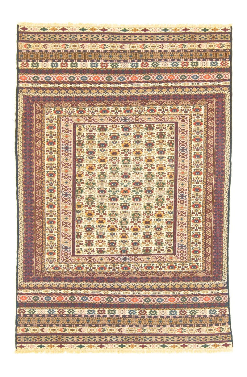 Kelim Afghan Teppich 127x183cm - beige