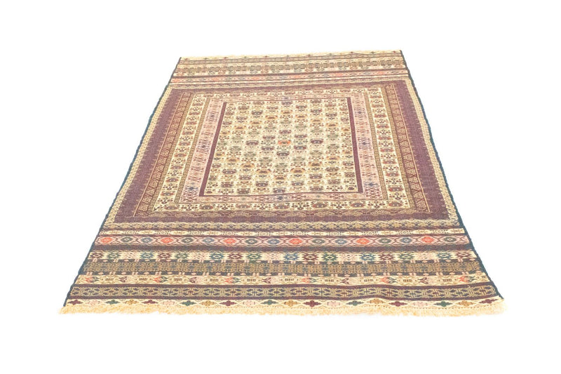 Kelim Afghan Teppich 127x183cm - beige