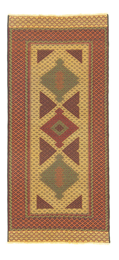 Kelim Afghan Teppich 85x188cm - orange