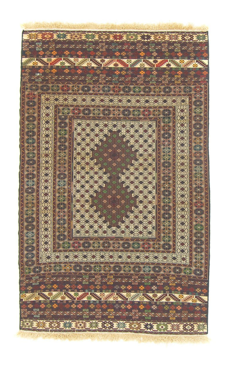 Kelim Afghan Teppich 100x157cm - beige