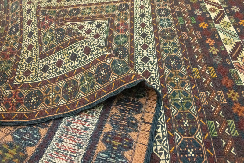 Kelim Afghan Teppich 100x157cm - beige
