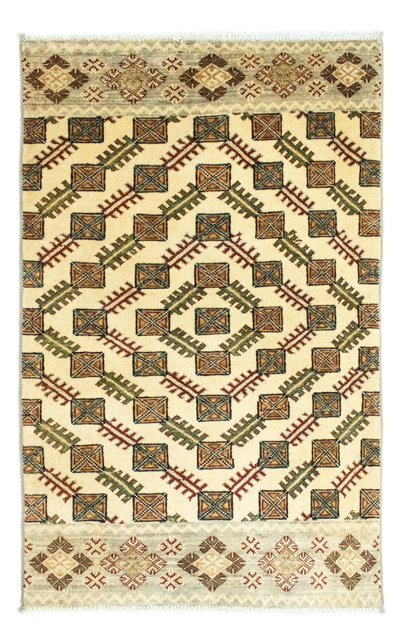Ziegler Modern Teppich 80x124cm - Orientteppich - mehrfarbig