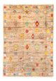 Berber Teppich 176x237cm - Wollteppich - mehrfarbig