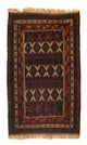 Kelim Afghan Teppich 118x178cm - braun