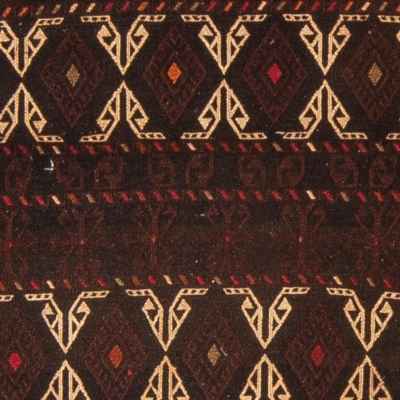 Kelim Afghan Teppich 118x178cm - braun