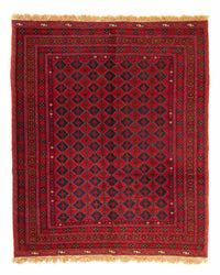 Kelim Afghan Teppich 158x187cm - dunkelrot – product image