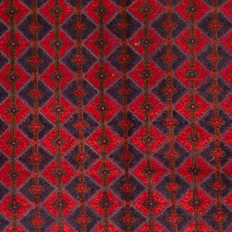 Kelim Afghan Teppich 158x187cm - dunkelrot