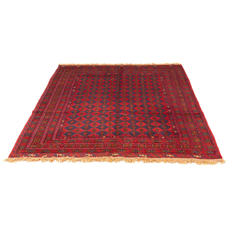 Kelim Afghan Teppich 158x187cm - dunkelrot