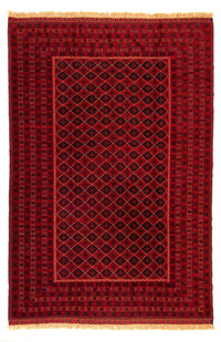 Kelim Afghan Teppich 205x289cm - dunkelrot – product image
