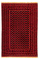 Kelim Afghan Teppich 205x289cm - dunkelrot