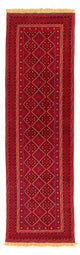 Kelim Afghan Teppich 69x280cm - dunkelrot
