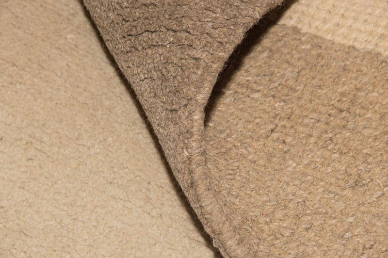Nepal Teppich 70x140cm - Wollteppich - beige